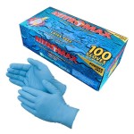 Nitromax Powder Free Nitrile Exam Gloves- Emerald- Blue